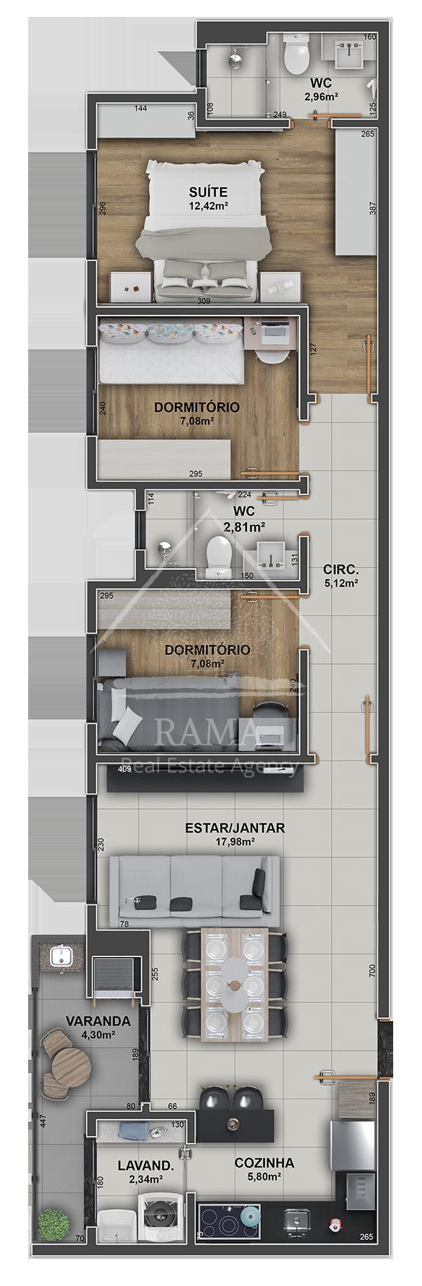 Apto Novo, pronto para morar em excelente localização no Vila Estrela!